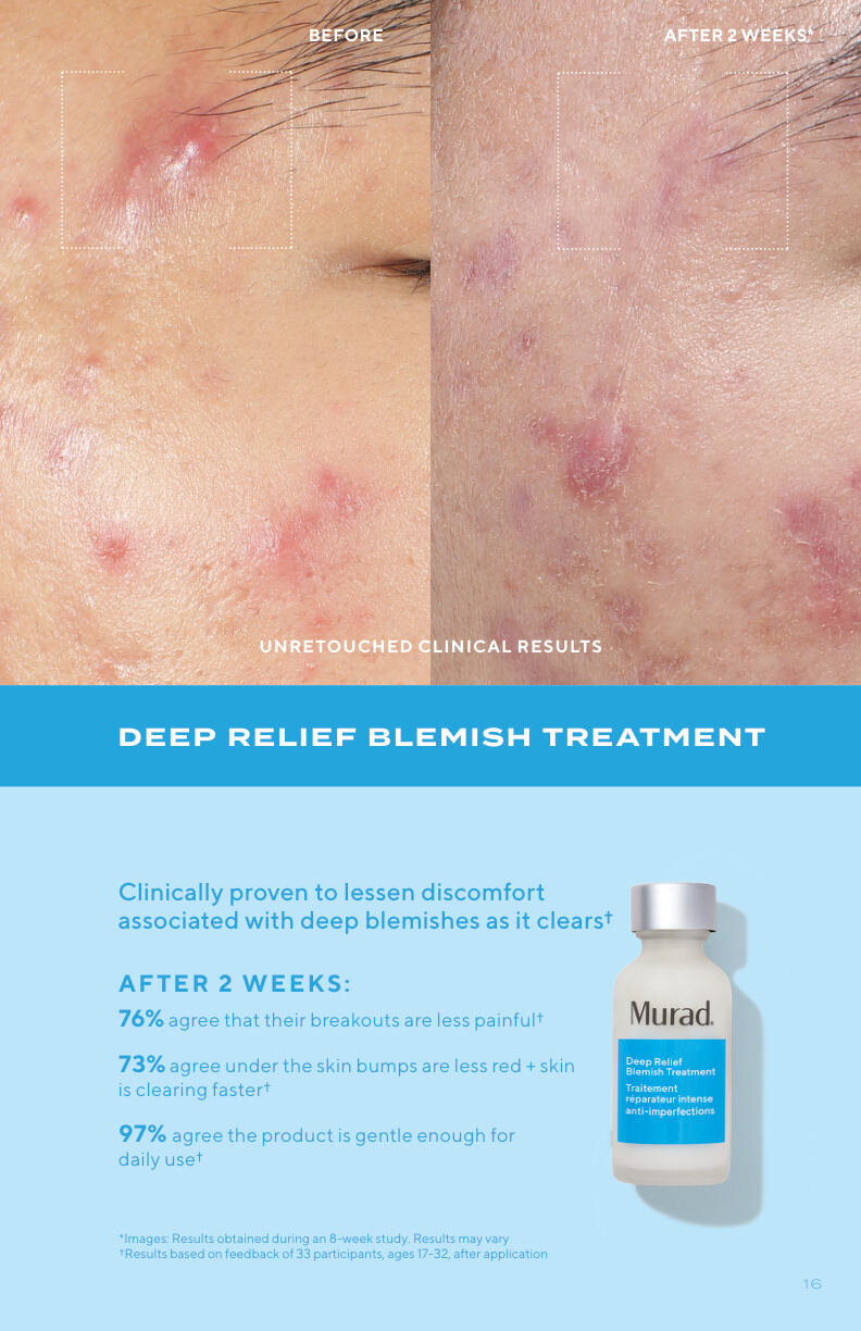 Before and after clinical trial results for Biome-Balancing Multi-Acid Peel — Clinically balanced microbiome & smoother texture